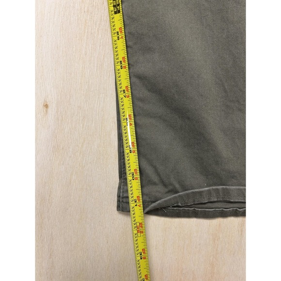 Wrangler Pants Mens 32x32 Green Chino Straight Leg Regular Fit Workwear - Picture 9 of 11